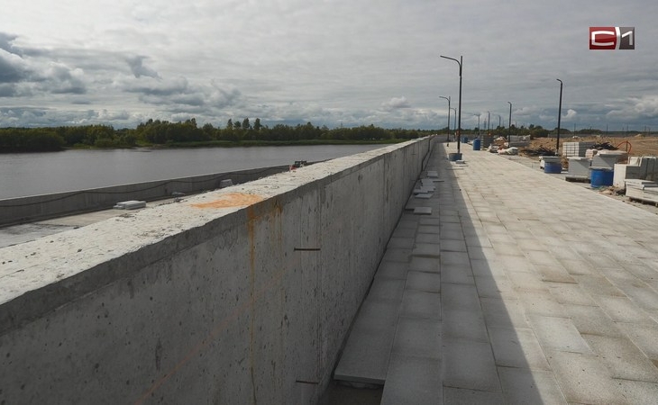 Новую набережную в Сургуте планируют достроить в этом году