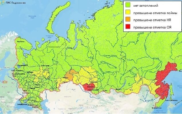 По информации на 14 апреля 2025 года, превышение уровня воды отмечается в водоемах соседнего региона — Тюменской области.