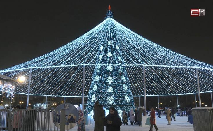 В Тюмени с размахом открыли главную елку города