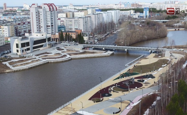Для горожан открыли набережную Саймы в районе Сургутского госуниверситета Для горожан открыли набережную Саймы в районе Сургутского госуниверситета