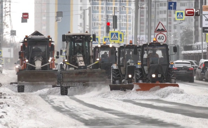 Власти Сургута обратились к УК из-за беспорядочной уборки снега во дворах