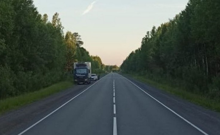 Женщина выпала из движущейся фуры на трассе Сургут — Нижневартовск